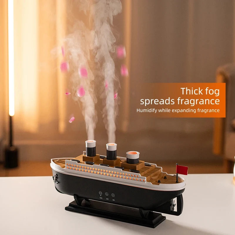 Air Humidifier Cruise Ship Model Aromatherapy Diffuser for Home Room Decorate Home