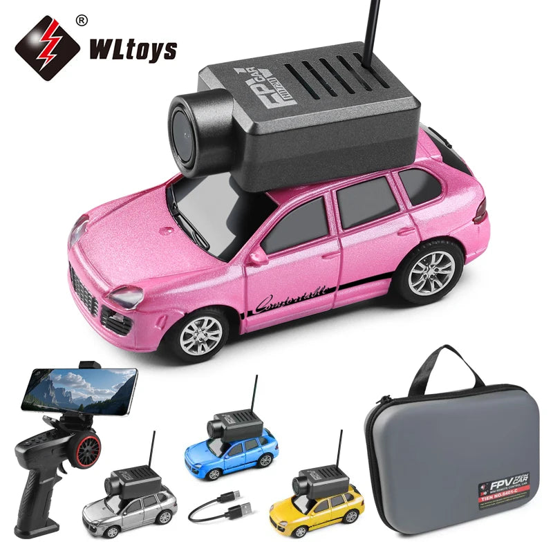 Mini RC Car 2.4G Remote Control with 720P FPV Camera & WiFi APP, 2025 New RC Racing Toy Gift for Boys Girls
