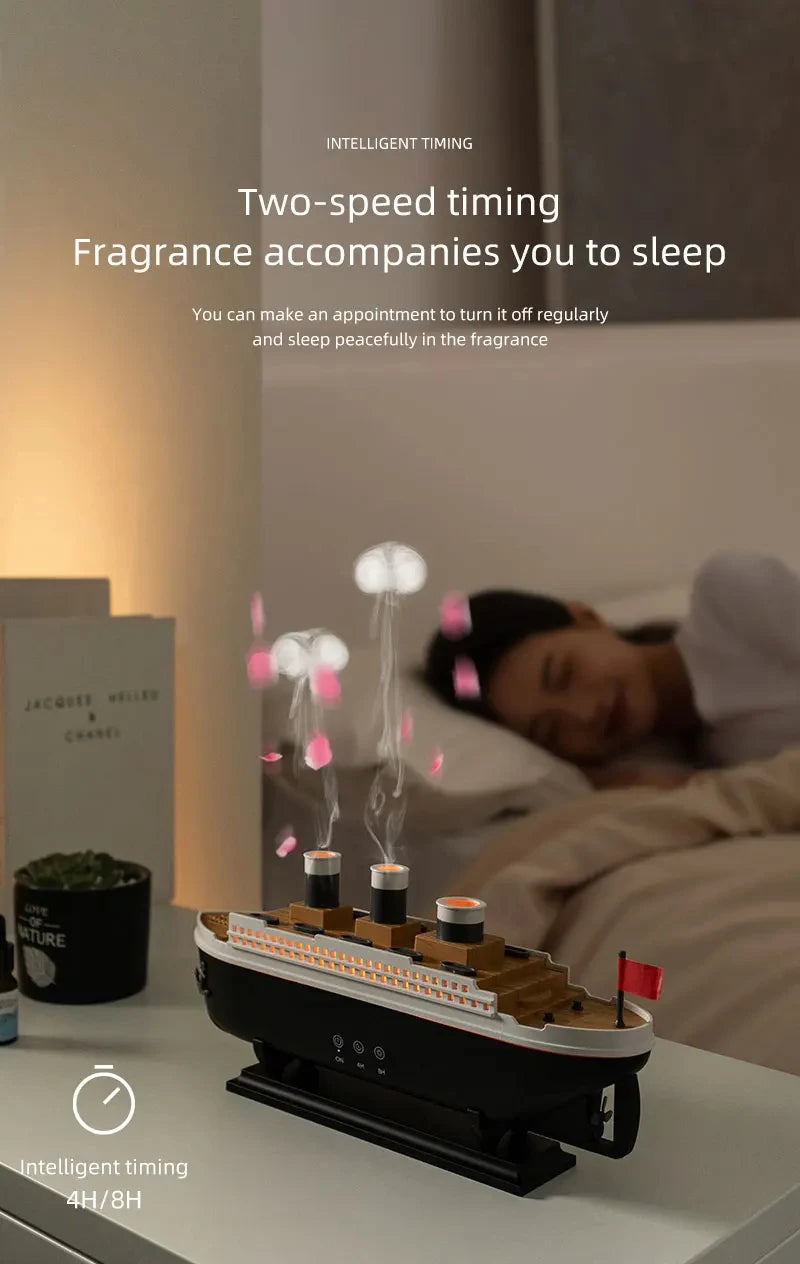 Air Humidifier Cruise Ship Model Aromatherapy Diffuser for Home Room Decorate Home