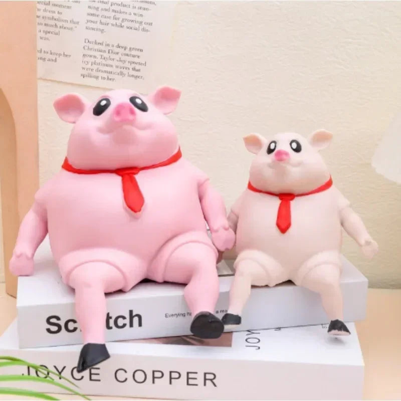 Pet Squeezing Pink Pig Stress Relief Toy Cute Squeezing Animal Little Pig Doll Stress Relief Toy toy artículos para mascotas