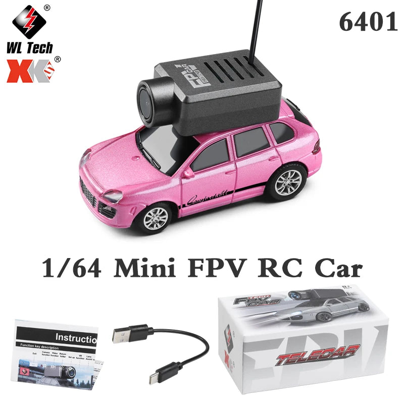 Mini RC Car 2.4G Remote Control with 720P FPV Camera & WiFi APP, 2025 New RC Racing Toy Gift for Boys Girls