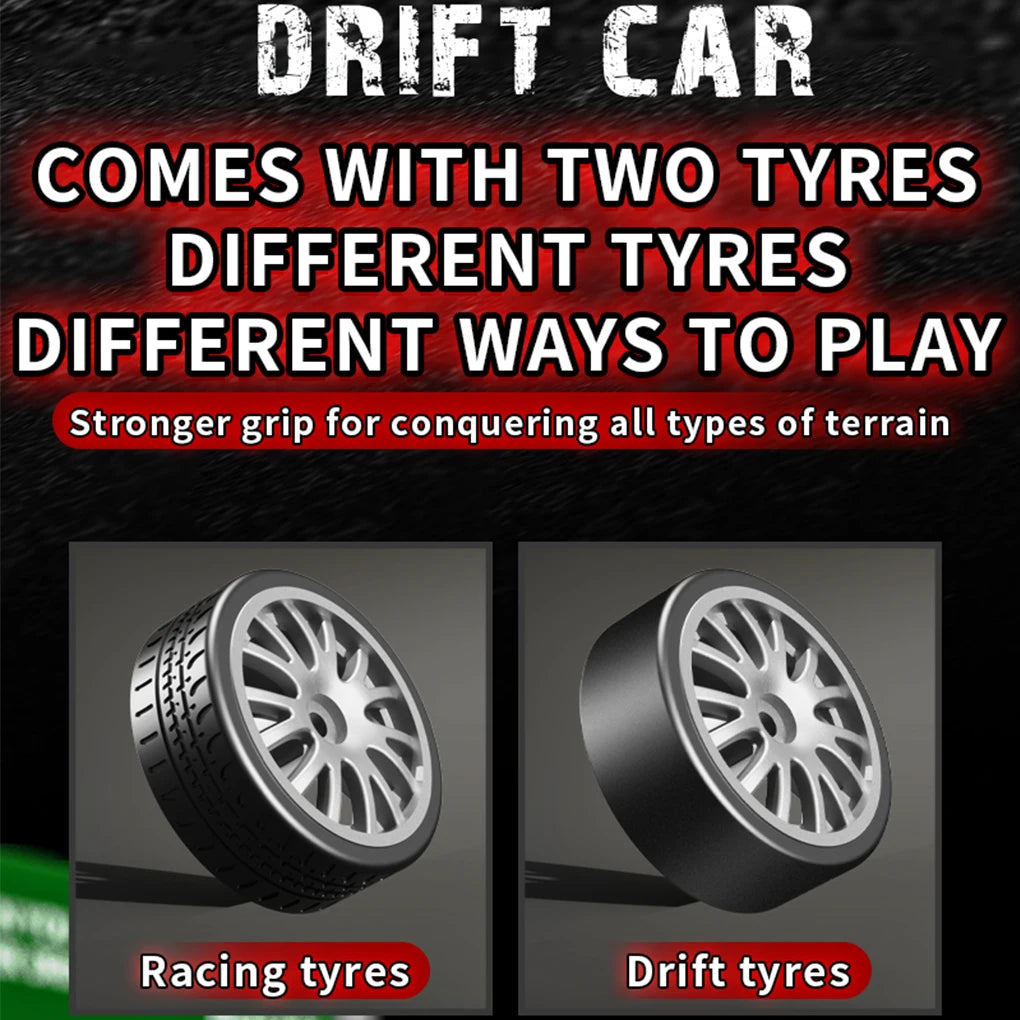 Drift Car with Lights Racing Remote Control Car 1/20 Four-wheel Drive High-speed Competition Toy
