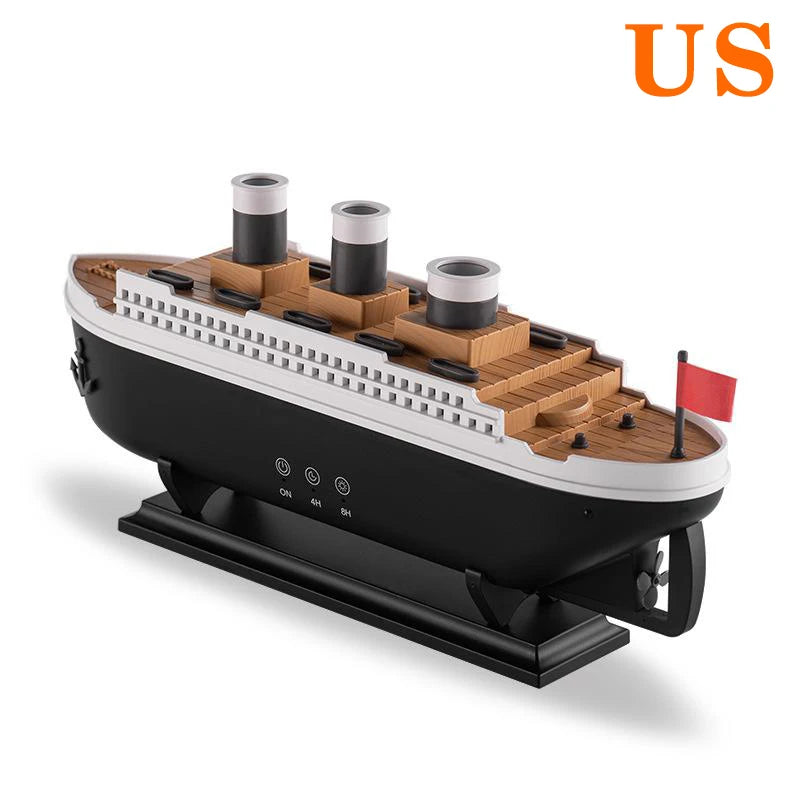 Air Humidifier Cruise Ship Model Aromatherapy Diffuser for Home Room Decorate Home