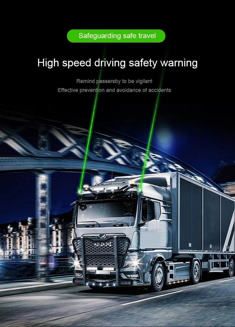 New 2PCS Car Anti-fatigue Warning Remote Pilot Light Anti-rear-end Collision Lamp