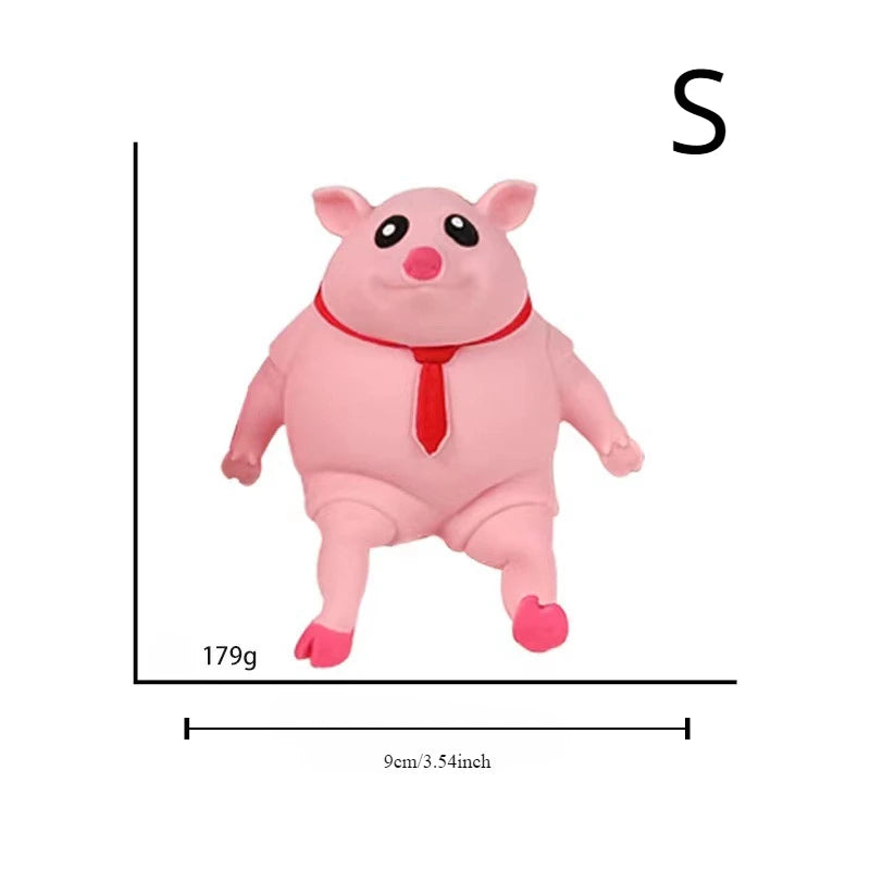 Pet Squeezing Pink Pig Stress Relief Toy Cute Squeezing Animal Little Pig Doll Stress Relief Toy toy artículos para mascotas