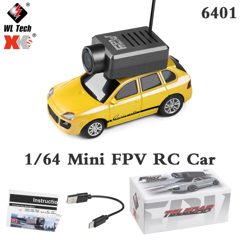 Mini RC Car 2.4G Remote Control with 720P FPV Camera & WiFi APP, 2025 New RC Racing Toy Gift for Boys Girls