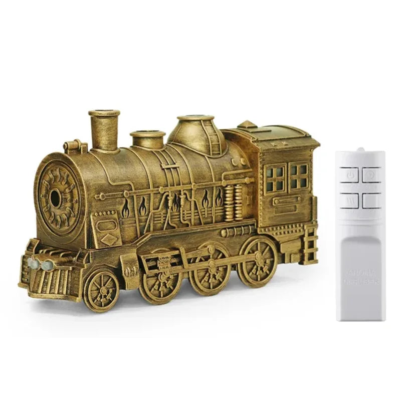 Train shape Cool Mist Air Humidifier with LED Lamp Aroma Atomizer Remote Control