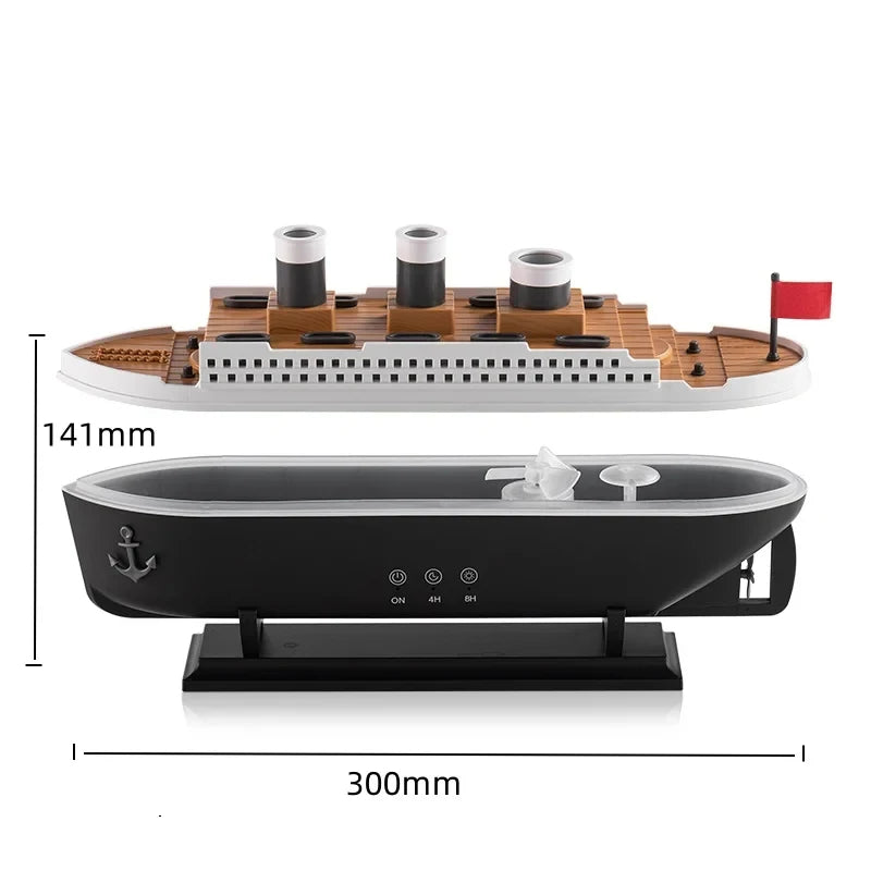Air Humidifier Cruise Ship Model Aromatherapy Diffuser for Home Room Decorate Home