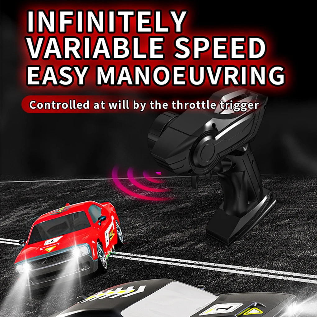 Drift Car with Lights Racing Remote Control Car 1/20 Four-wheel Drive High-speed Competition Toy