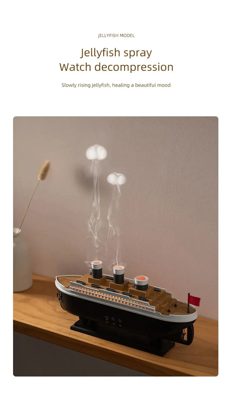 Air Humidifier Cruise Ship Model Aromatherapy Diffuser for Home Room Decorate Home