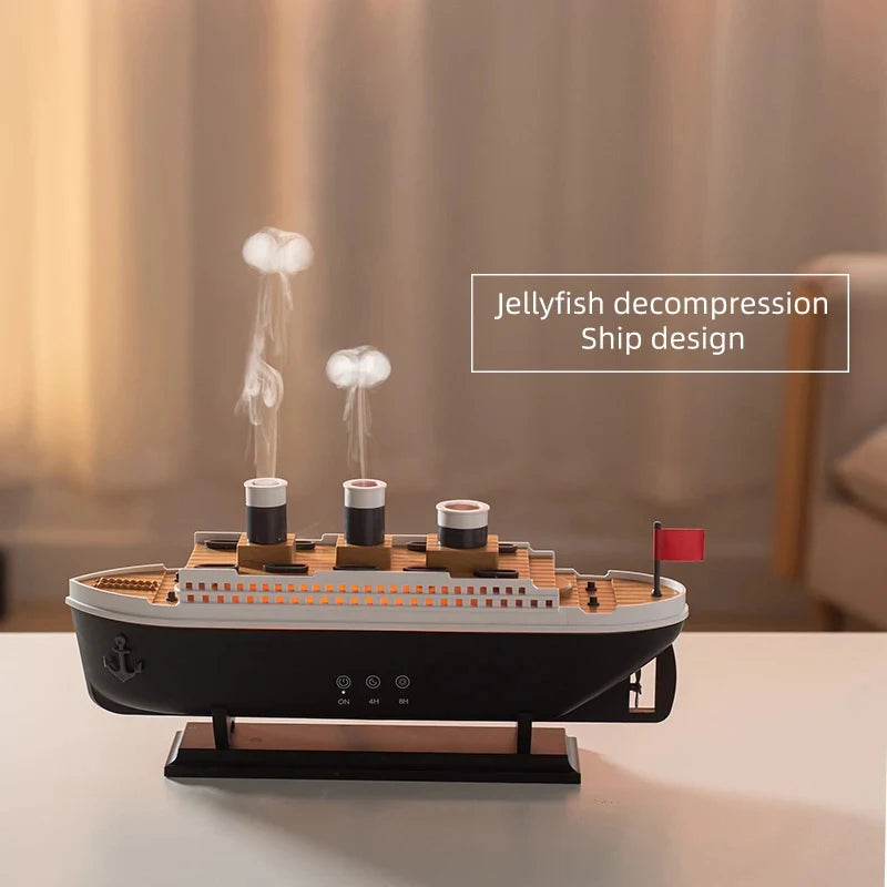Air Humidifier Cruise Ship Model Aromatherapy Diffuser for Home Room Decorate Home